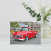 Klassieke vrachtwagen briefkaart (Staand voorkant)