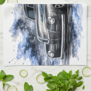 Klassieke vrachtwagen keukendoek theedoek