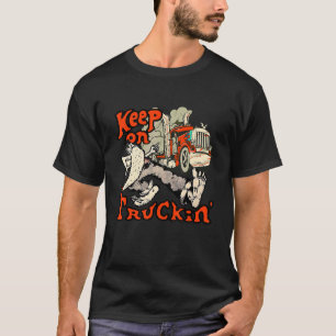 Klassieke vrachtwagenchauffeurs uit de jaren zeven t-shirt