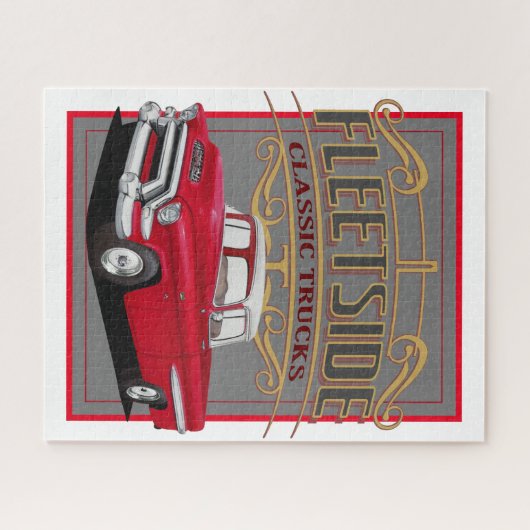 Klassieke vrachtwagens legpuzzel (Horizontaal)