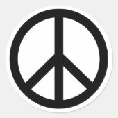 Klassieke Vredessymbool Sticker Eenvoudige Moderne (Voorkant)