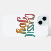 Klassieke vreugde Case-Mate iPhone case (Achterkant (horizontaal))