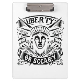 Klassieke vrijheid of angst klembord