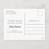 Klassieke vrolijke en heldere foto feestdagenkaart (Achterkant)