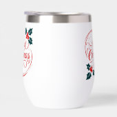 Klassieke vrolijke kerst Holly Berry Holiday Art (Rechts)