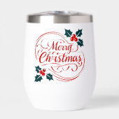 Klassieke vrolijke kerst Holly Berry Holiday Art (Voorkant)