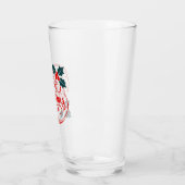 Klassieke vrolijke kerst Holly Berry Holiday Art Glas (Links)