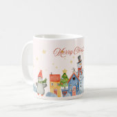 Klassieke vrolijke kerst rode Mok (Voorkant links)