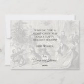  klassieke vrolijke kerstman feestdagenkaart (Achterkant)