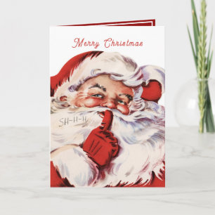 Klassieke vrolijke kerstman, Kerstmis  Feestdagen Kaart