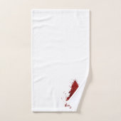 Klassieke Vrolijke Kerstmis | Rich Crimson Red Tre Bad Handdoek (Handdoek)