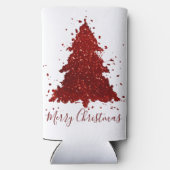 Klassieke Vrolijke Kerstmis | Rich Feestelijke Cri Seltzer Blikjeskoeler (Achterkant)