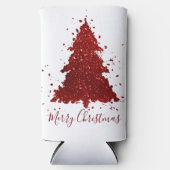 Klassieke Vrolijke Kerstmis | Rich Feestelijke Cri Seltzer Blikjeskoeler (Voorkant)