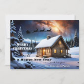 Klassieke Vrolijke Kerstvakantie Custom Photo Card Feestdagenkaart (Achterkant)