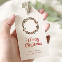 Klassieke vrolijke kerstvakantie krans