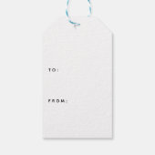 Klassieke Vrolijke Kerstwinter vakantie krans Cadeaulabel (Achterkant)