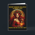 Klassieke vrolijke Winter Zonnewende Wij Wichelen  Kaart<br><div class="desc">Klassieke vrolijke Winter Zonnewende Wij Wichelen Jou Yule Kerstmis</div>