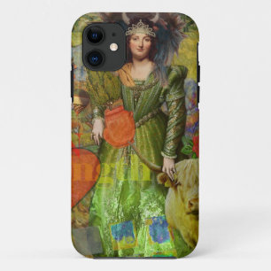 Klassieke vrouwportret gotische kunst in vintage s iPhone 11 hoesje