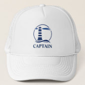 Klassieke vuurtoren van de kapitein trucker pet (Voorkant)