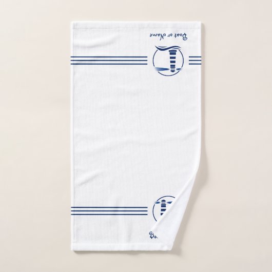 Klassieke vuurtoren van jouw naam of Boat Bad Handdoek (Handdoek)