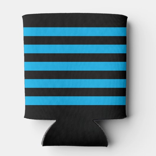 Klassieke Vuurtorenboot of Naam Blauw Gestreept Blikjeskoeler (Achterkant)