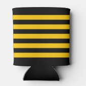 Klassieke vuurtorenboot of naam geel gestript blikjeskoeler (Achterkant)