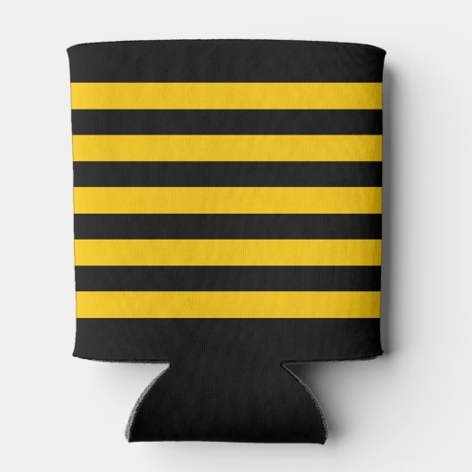 Klassieke vuurtorenboot of naam geel gestript blikjeskoeler (Achterkant)