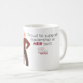 Klassieke W2W-Mok - ProSupport voor leiderschap Koffiemok (Voorkant rechts)