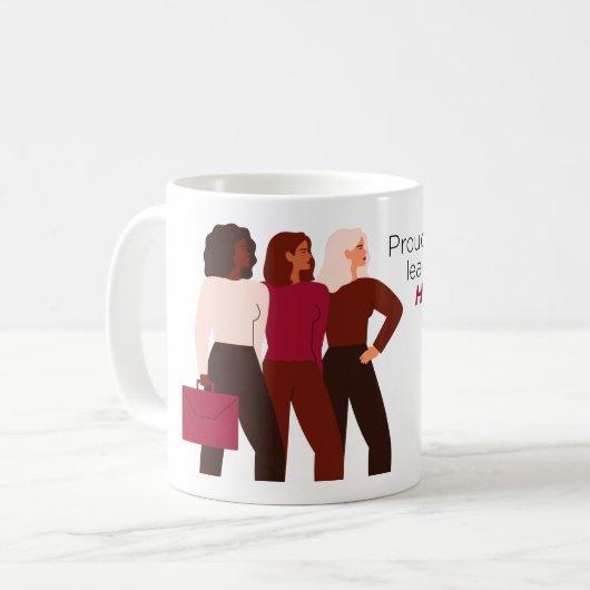 Klassieke W2W-Mok - ProSupport voor leiderschap Koffiemok (Voorkant links)