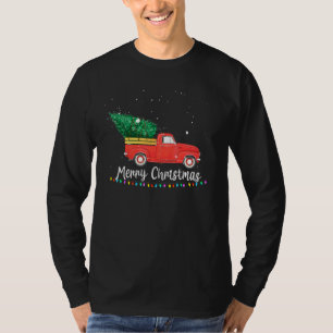 Klassieke Wagen Kerstboom Op Auto Xmas Vakantie T-shirt