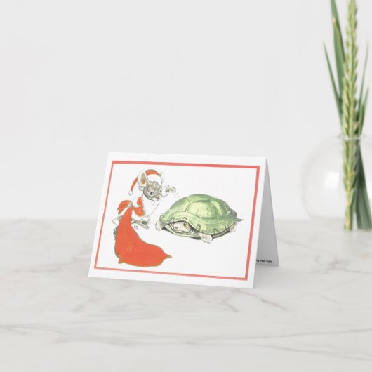 Klassieke Walt Kelly-kerstkaart Feestdagen Kaart (Voorkant)