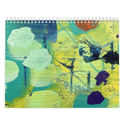 Klassieke wandkalender van abstracte kunst kalender (Hoes)