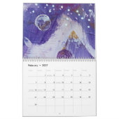 Klassieke wandkalender van abstracte kunst kalender (Feb 2027)