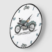 Klassieke wandklok voor motorfietsen (Hoek)
