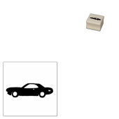 Klassieke warme auto rubberstempel (Gestempeld)