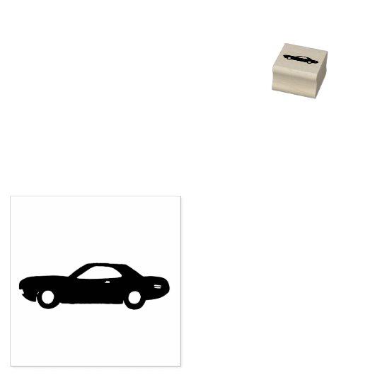 Klassieke warme auto rubberstempel (Gestempeld)