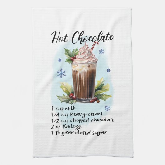 Klassieke Warme Chocolade  Theedoek (Verticaal)