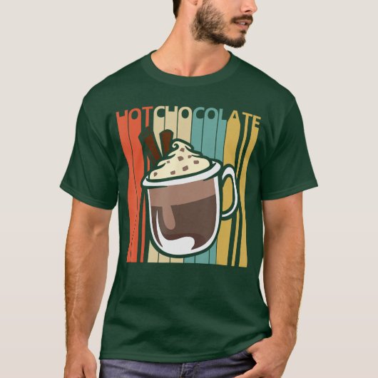 Klassieke warme chocolade vintage t-shirt (Voorkant)