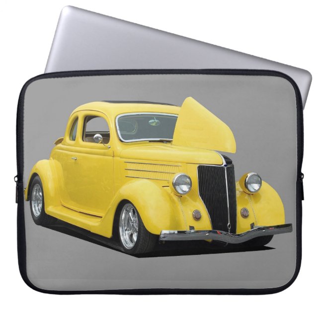 Klassieke warmloperauto laptop sleeve (Voorkant)
