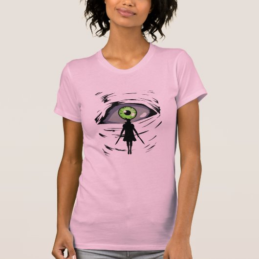 Klassieke Warrior Green Eye T-shirt (Voorkant)