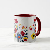 Klassieke Waterverf Bloemen in Bright Hues Mok (Voorkant rechts)