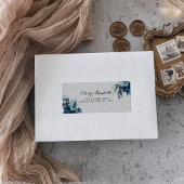 Klassieke Waterverf Floral RSVP-adres Etiket