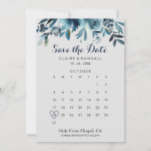 Klassieke Waterverf Floral sparen de Kalender van Save The Date (Voorkant)