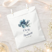 Klassieke Waterverf Floral Wedding Bedankzakje (Geknipt)