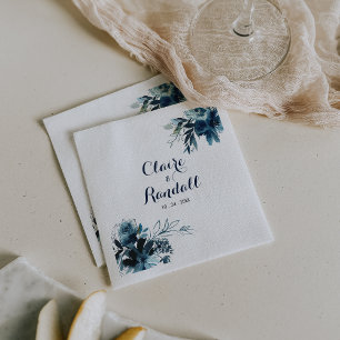 Klassieke Waterverf Floral Wedding Napkins Servet