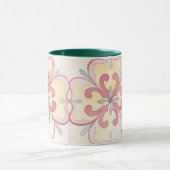 Klassieke waterverf florale grootma cadeau groen r mok (Midden)