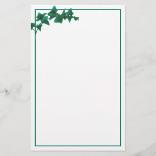 Klassieke waterverf Groen Engels Ivy Stationery Briefpapier