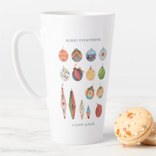 Klassieke Waterverf Hygge Kerstversiering Latte Mok