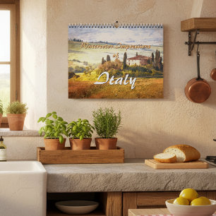Klassieke waterverf impressionen van Italië Kalender