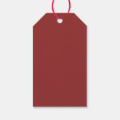 Klassieke Waterverf Kerstbessen Persoonlijk Cadeaulabel (Achterkant)